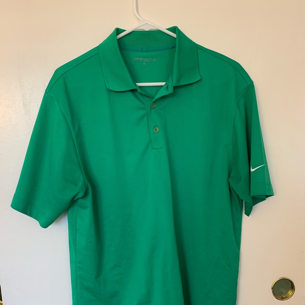 Green Nike golf shirt size medium
